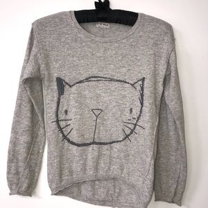 Next UK kids kitty sweater size 9y